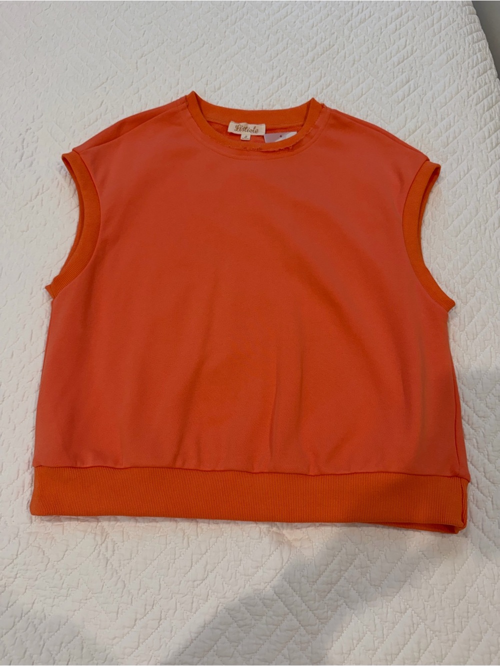 Sleeveless Sweatshirt Tank